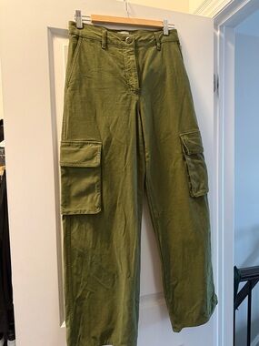 Wilfred Olive Cargo Pants with Flap Pockets